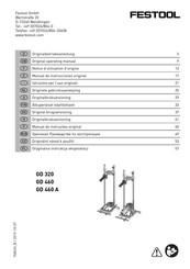 Festool GD 460 A Notice D'utilisation D'origine