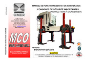 Omer MCO Manuel De Fonctionnement Et De Maintenance