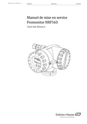 Endress+Hauser Promonitor NRF560 Manuel De Mise En Service