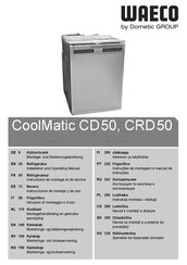 Dometic Waeco CoolMatic CD50 Instructions De Montage Et De Service
