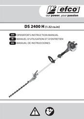 Efco DS 2400 H Manuel D'utilisation Et D'entretien
