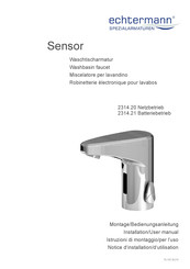 echtermann Sensor 2314.20 Notice D'installation Et D'utilisation
