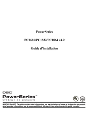 DSC PowerSeries PC1864 Guide D'installation