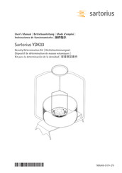 Sartorius YDK03 Mode D'emploi