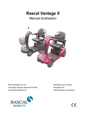 Rascal Mobility Vantage X Manuel D'utilisation