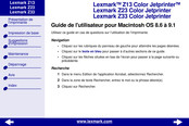 Lexmark Color Jetprinter Z23 Guide De L'utilisateur