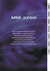 VDO DAYTON MM 2700 Mode D'emploi Et Manuel D'installation