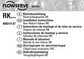 Flowserve RK Série Instructions De Montage