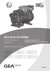 GEA Bock EX-HGX88e/2400-4 S 3G Traduction Des Instructions Originales