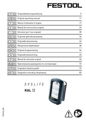 Festool SYSTILE KAL II Notice D'utilisation D'origine