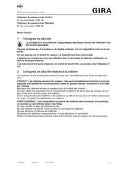 Gira 2225 00 Mode D'emploi