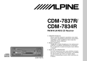 Alpine CDM-7837R Mode D'emploi