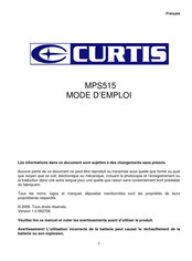 Curtis MPS515 Mode D'emploi