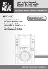 Singing Machine STVG-520 Manuel D'instructions