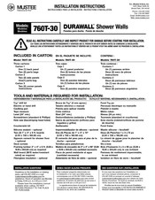 Mustee DURAWALL 760T-30 Instructions D'installation