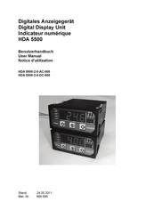 HYDAC ELECTRONIC HDA 5500-2-0-AC-000 Notice D'utilisation