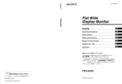 Sony FWD-S42E1 Mode D'emploi