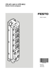 Festo CPX-AP-I-4AI-U-I-RTD-M12 Mode D'emploi