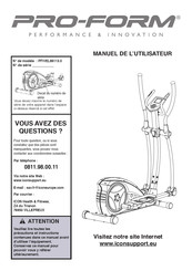 ICON Health & Fitness Pro-Form PFIVEL86113.0 Manuel De L'utilisateur