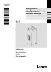 Lenze ECSZZ020X4B Instructions De Montage