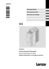 Lenze ECS K001 Série Instructions De Montage
