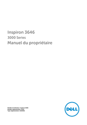 Dell Inspiron 3646 Manuel Du Propriétaire
