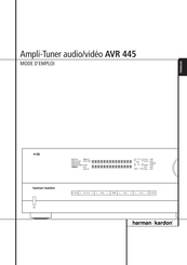 Harman Kardon AVR 445 Mode D'emploi