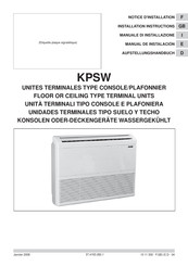Technibel KPSW Manuel D'installation
