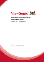 ViewSonic PLED-W600 Guide De L'utilisateur