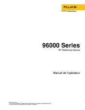 Fluke Calibration 96000 Série Manuel De L'opérateur