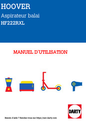 Hoover HF222RXL Manuel D'utilisation