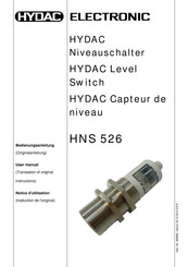 HYDAC ELECTRONIC HNS 526-3 Notice D'utilisation