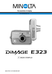 Minolta DiMAGE E323 Mode D'emploi