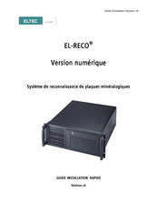 ELTEC EL-RECO 4 D Série Guide D'installation Rapide