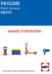 Proline HB200D Manuel D'utilisation