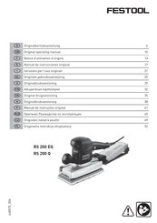 Festool RS 200 EQ Notice D'utilisation D'origine