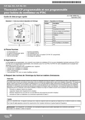 Johnson Controls FCP-NA-701 Guide De Démarrage Rapide