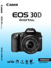 Canon EOS 30D Digital Mode D'emploi