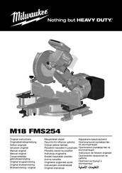 Milwaukee M18 FMS254 Notice Originale