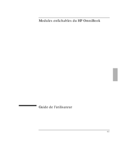 HP OmniBook Guide De L'utilisateur