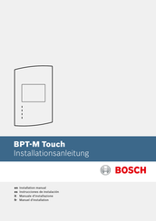 Bosch BPT-M Touch Manuel D'installation