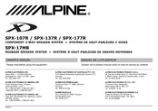 Alpine SPX-17MB Manuel De L'utilisateur