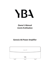 YBA Genesis A6 Manuel D'utilisation