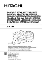 Hitachi VB 13Y Mode D'emploi