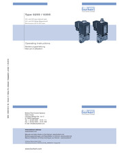 Burkert 0255 Manuel D'utilisation