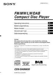 Sony CDX-DAB6650 Mode D'emploi