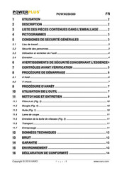 Powerplus POWXG50300 Mode D'emploi