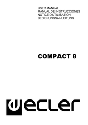 Ecler COMPACT 8 Notice D'utilisation