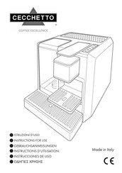 MITACA Cecchetto Coffee Excellence M5 Instructions D'utilisation