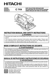 Hitachi C 7YA Mode D'emploi Et Instructions De Securite